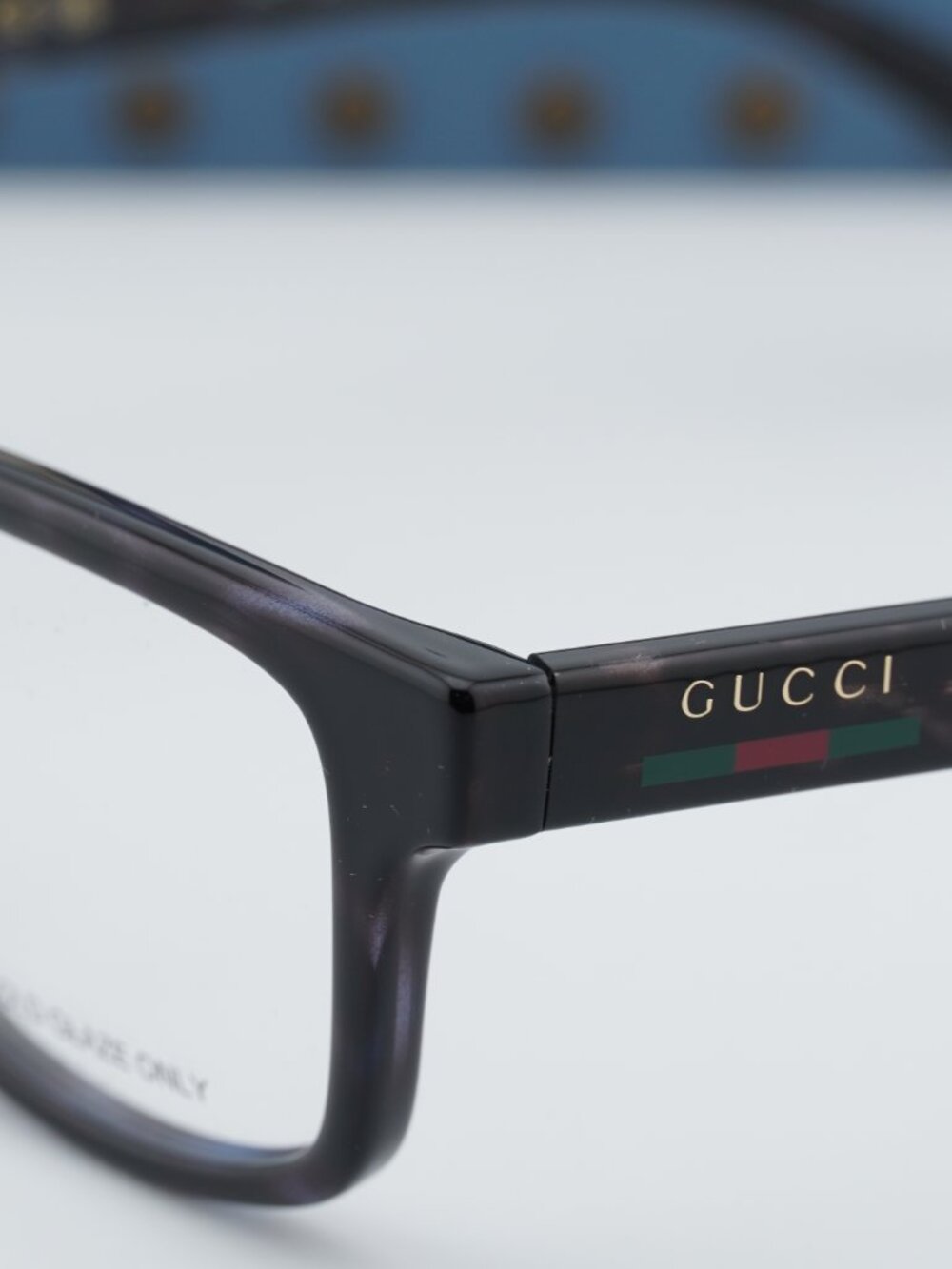 Gucci GG1987O 003 Square Eyeglasses - Dark Grey Havana - Picture 8 of 10